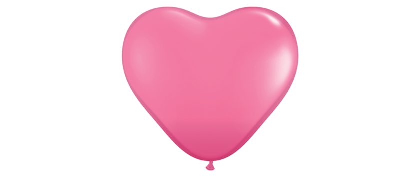 Herzballons Rosa