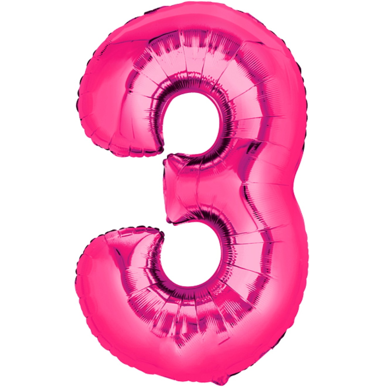 Folienballon - Freie Zahlwahl - Pink 66-86 cm