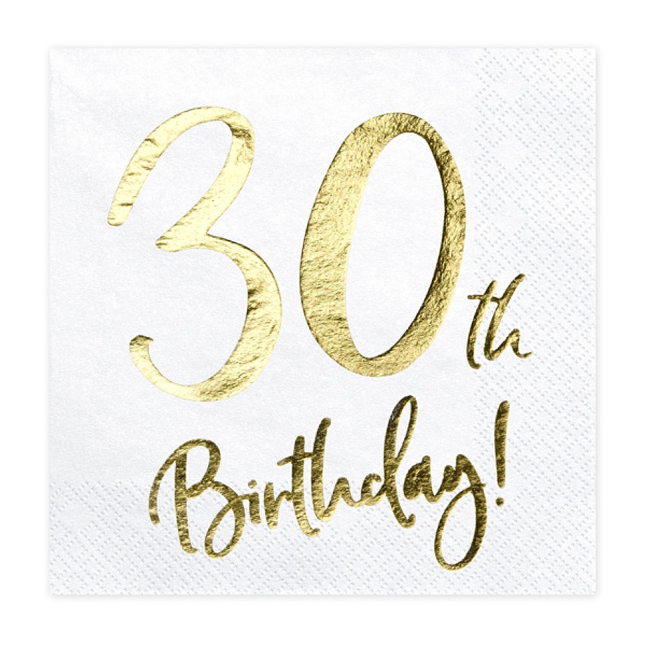 Servietten Birthday - Freie Zahlwahl - 20 Stück