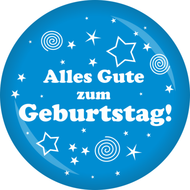 Button Geburtstag Alles Gute Zum Geburtstag O 50 Mm