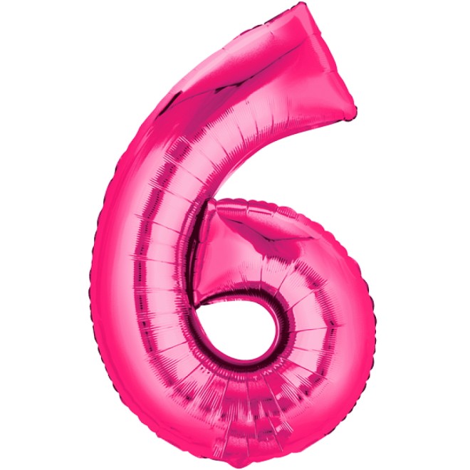 Folienballon - Freie Zahlwahl - Pink 66-86 cm