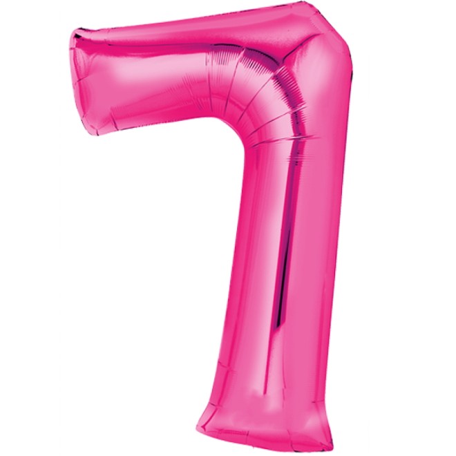 Folienballon - Freie Zahlwahl - Pink 66-86 cm