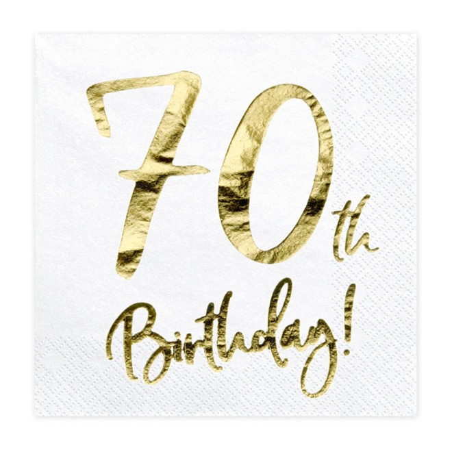 Servietten Birthday - Freie Zahlwahl - 20 Stück