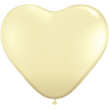 Herzluftballons bedrucken - Ja! Ringe & Datum, Farbe Ballon: Creme (Druck 1-farbig)