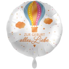 Ballonpost Geburt - Freie Motivwahl, Ballon Motive: Alles Liebe (Heißluftballon)
