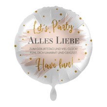 Ballonpost Geburtstag - Freie Motivwahl, Ballon Motive: Let's Party
