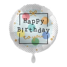 Ballonpost Geburtstag - Freie Motivwahl, Ballon Motive: Happy Birthday (Geschenk)