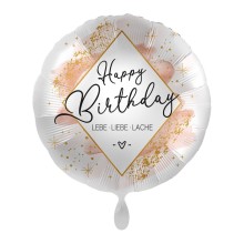 Ballonpost Geburtstag - Freie Motivwahl, Ballon Motive: Lebe, Liebe, Lache (Design 2)