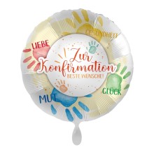 Ballonpost Kommunion / Konfirmation / Taufe - Freie Motivwahl, Ballon Motive: Konfirmation (Beste Wünsche)