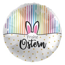 Ballonpost Ostern - Freie Motivwahl, Ballon Motive: Frohe Ostern (Regenbogen)
