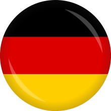 Button Flagge - Ø 50 mm, Nation: Deutschland