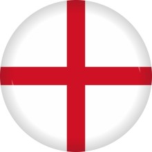 Button Flagge - Ø 50 mm, Nation: England
