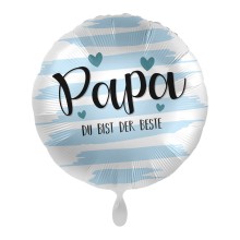 Ballonpost Vatertag - Freie Motivwahl, Ballonmotiv Vatertag: Papa Du Bist Der Beste (Herzen)