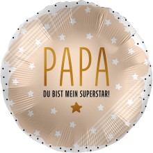 Ballonpost Vatertag - Freie Motivwahl, Ballonmotiv Vatertag: Papa Superstar