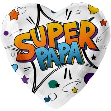 Ballonpost Vatertag - Freie Motivwahl, Ballonmotiv Vatertag: Superpapa