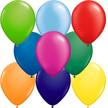 Luftballons Freie Farbwahl, Farbe Ballon: Bunt gemischt