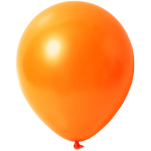 Luftballons Freie Farbwahl Ø 30 cm, Farbe Ballon: Orange (Metallic) | ca. PMS 144 U