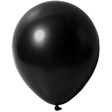 Luftballons Freie Farbwahl Ø 30 cm, Farbe Ballon: Schwarz (Metallic) | ca. PMS Black