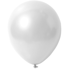Luftballons Freie Farbwahl Ø 30 cm, Farbe Ballon: Weiß 070 (Metallic)