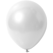 Luftballons Freie Farbwahl, Farbe Ballon: Weiß 070 (Metallic)