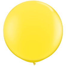 Riesenballons Freie Farbwahl Ø 80-100 cm, Farbe Ballon: Gelb (Druck 1-farbig)