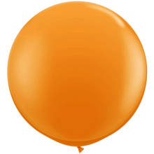 Riesenballons Freie Farbwahl Ø 80-100 cm, Farbe Ballon: Orange (Druck 1-farbig)