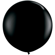 Riesenballons Freie Farbwahl Ø 80-100 cm, Farbe Ballon: Schwarz (Druck 1-farbig)