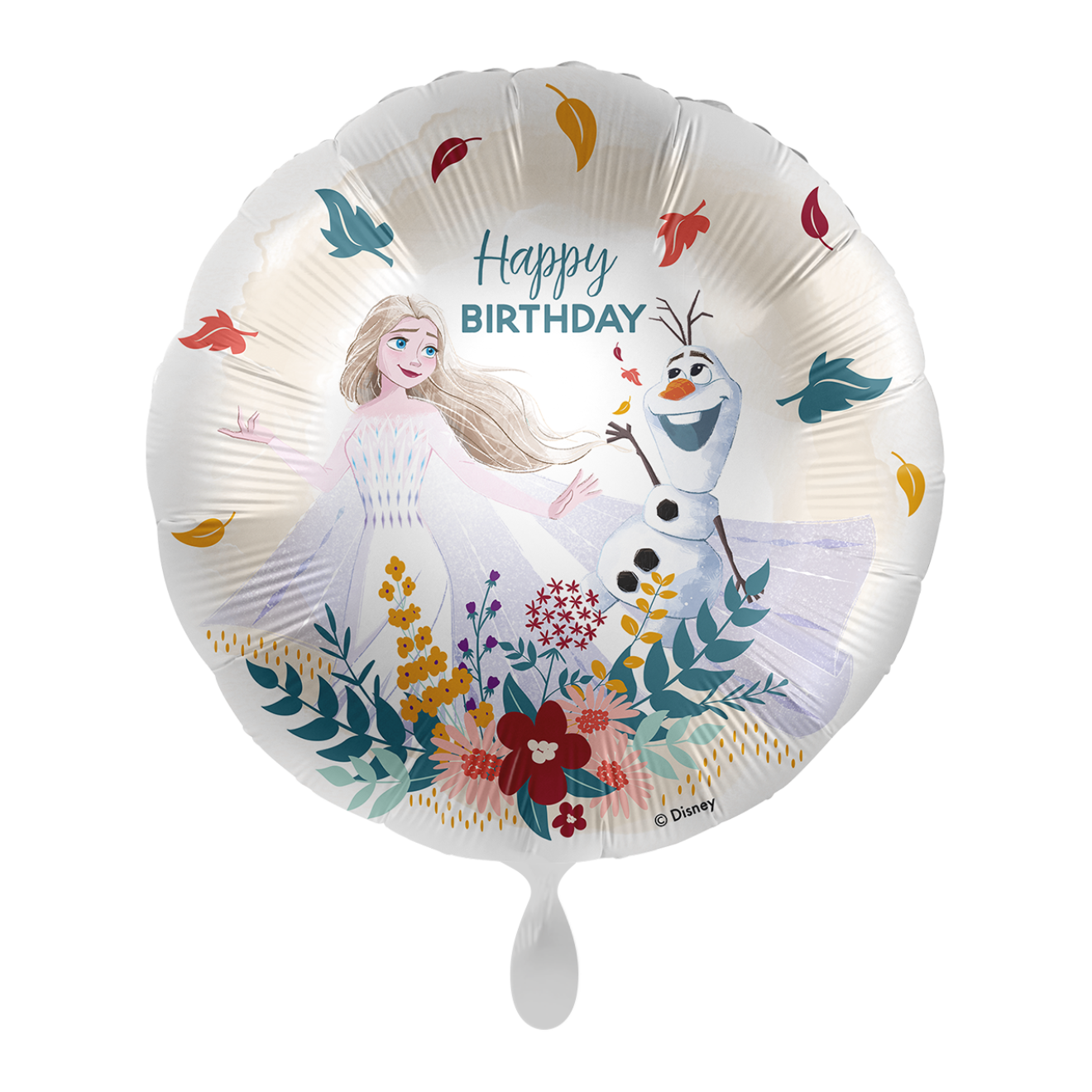 1 Balloon - Disney - HBD Frozen Olaf & Elsa - ENG