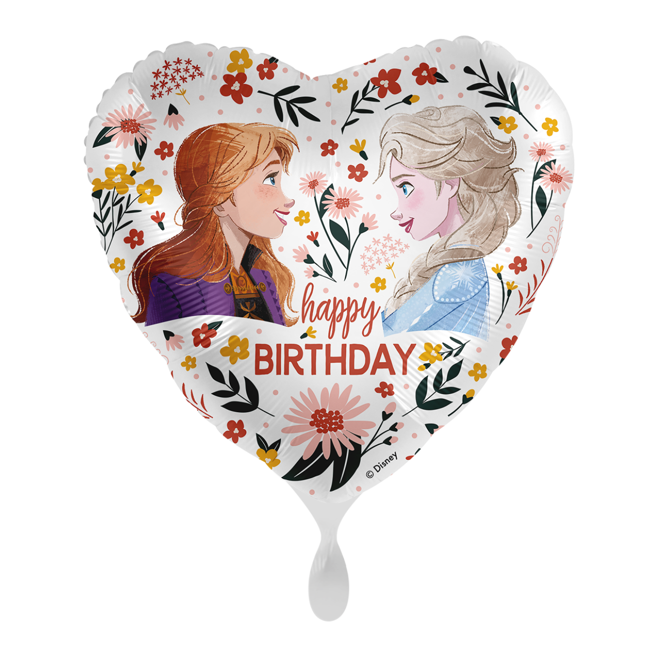 1 Balloon - Disney - Anna & Elsa Floral Birthday - ENG