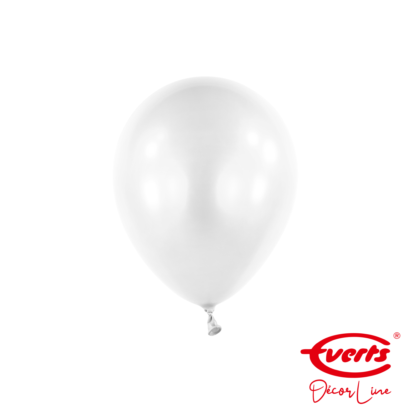 100 Miniballons - DECOR - Ø 13cm - Pearl & Metallic - Frosty White