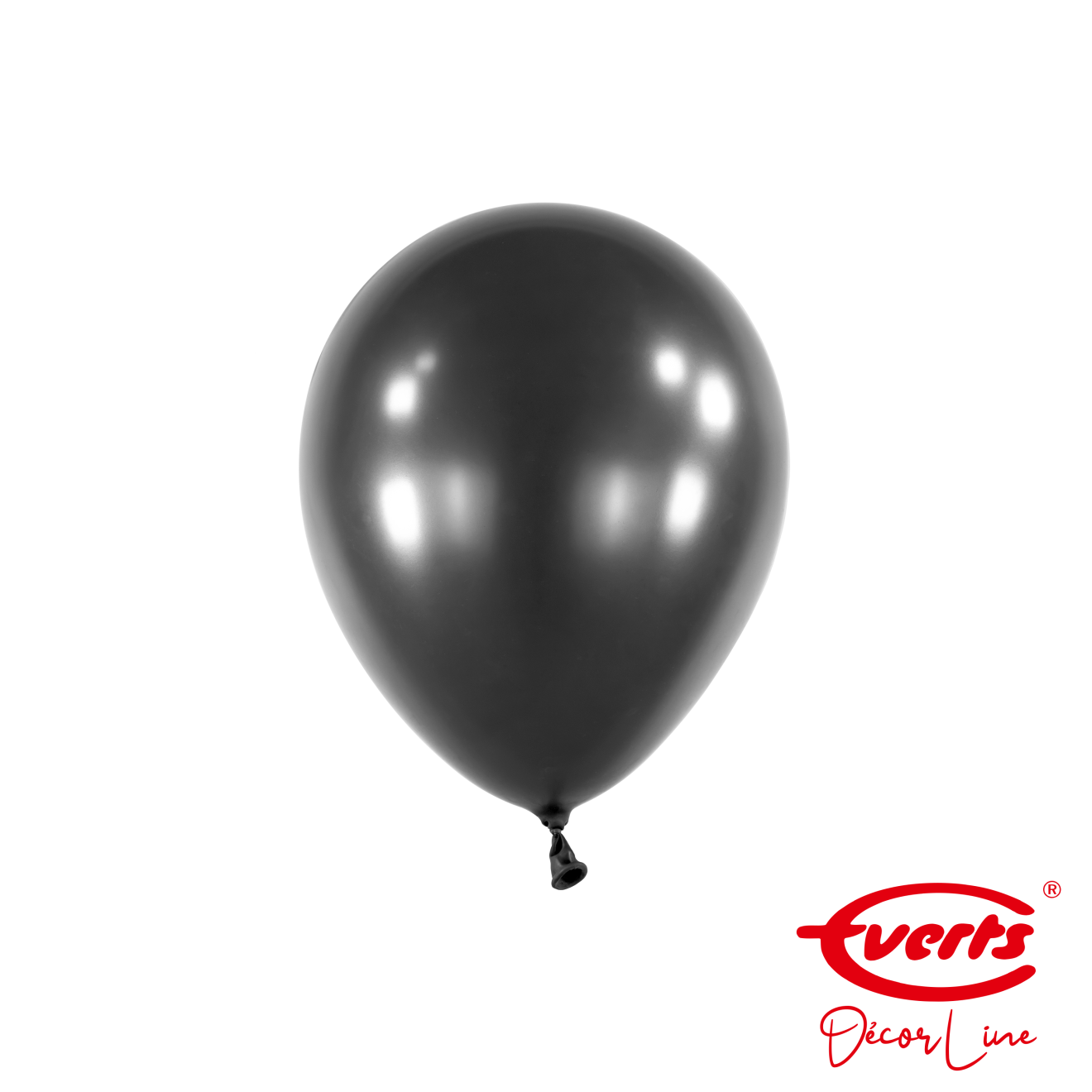 100 Miniballons - DECOR - Ø 13cm - Pearl & Metallic - Jet Black