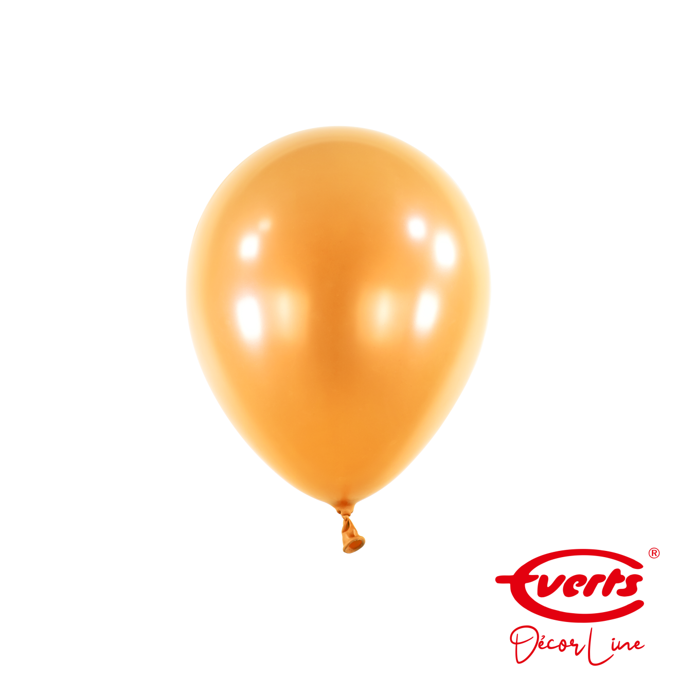 100 Miniballons - DECOR - Ø 13cm - Pearl & Metallic - Orange Peel