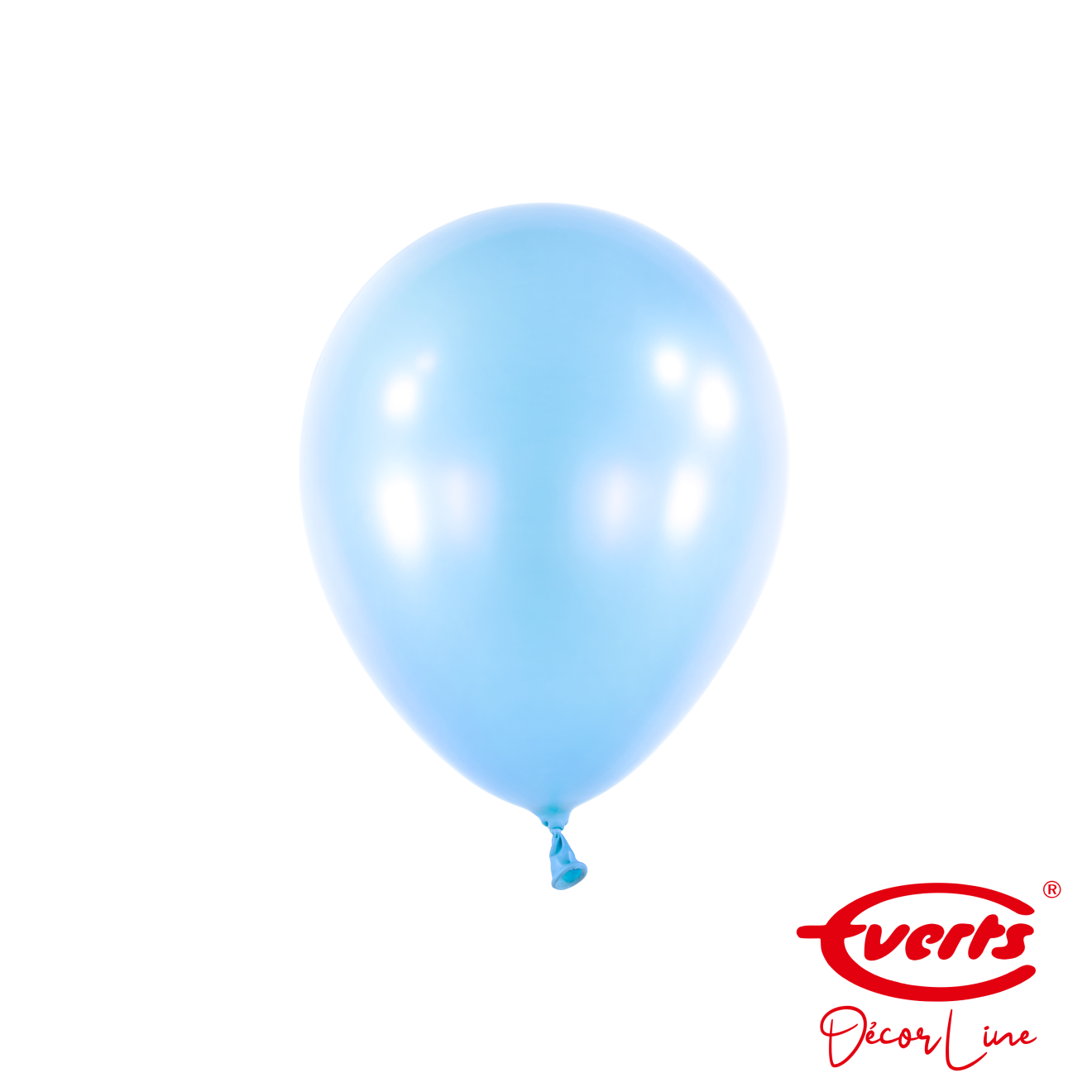 100 Miniballons - DECOR - Ø 13cm - Pearl & Metallic - Pastel Blue