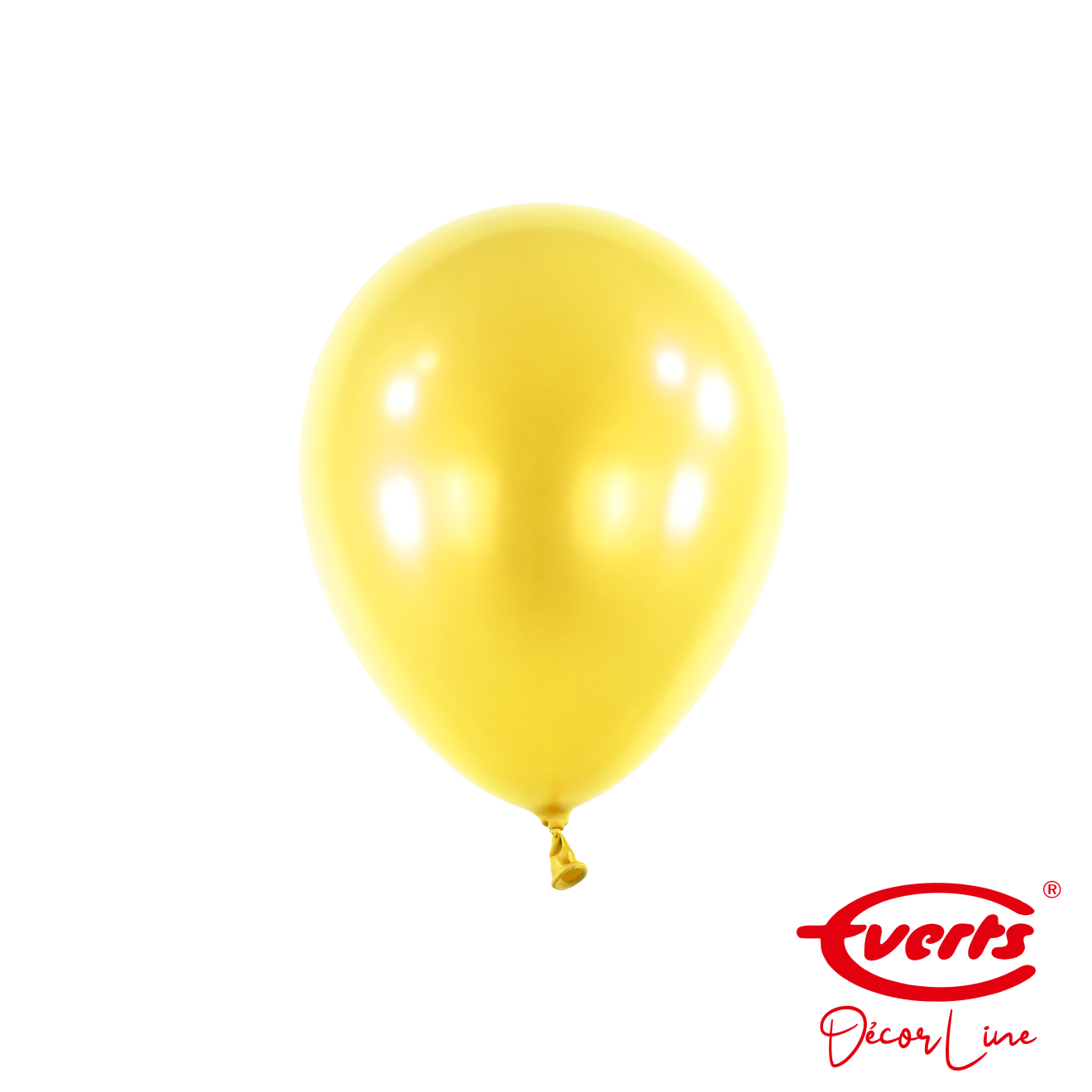 100 Miniballons - DECOR - Ø 13cm - Pearl & Metallic - Sunshine Yellow