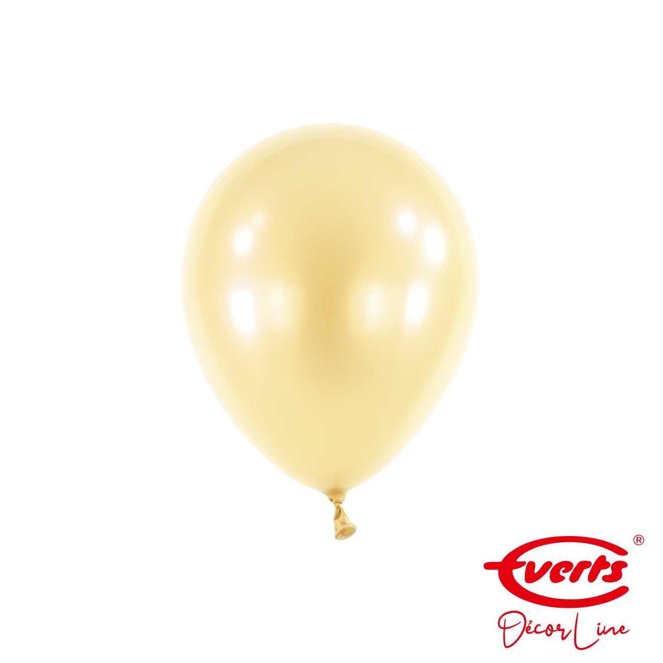 100 Miniballons - DECOR - Ø 13cm - Pearl & Metallic - Vanilla Cream