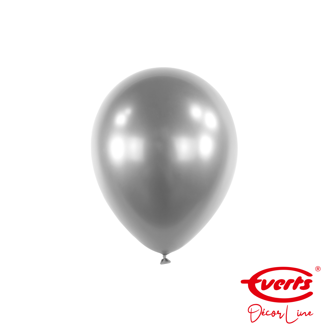 100 Miniballons - DECOR - Ø 13cm - Satin Luxe - Platinum