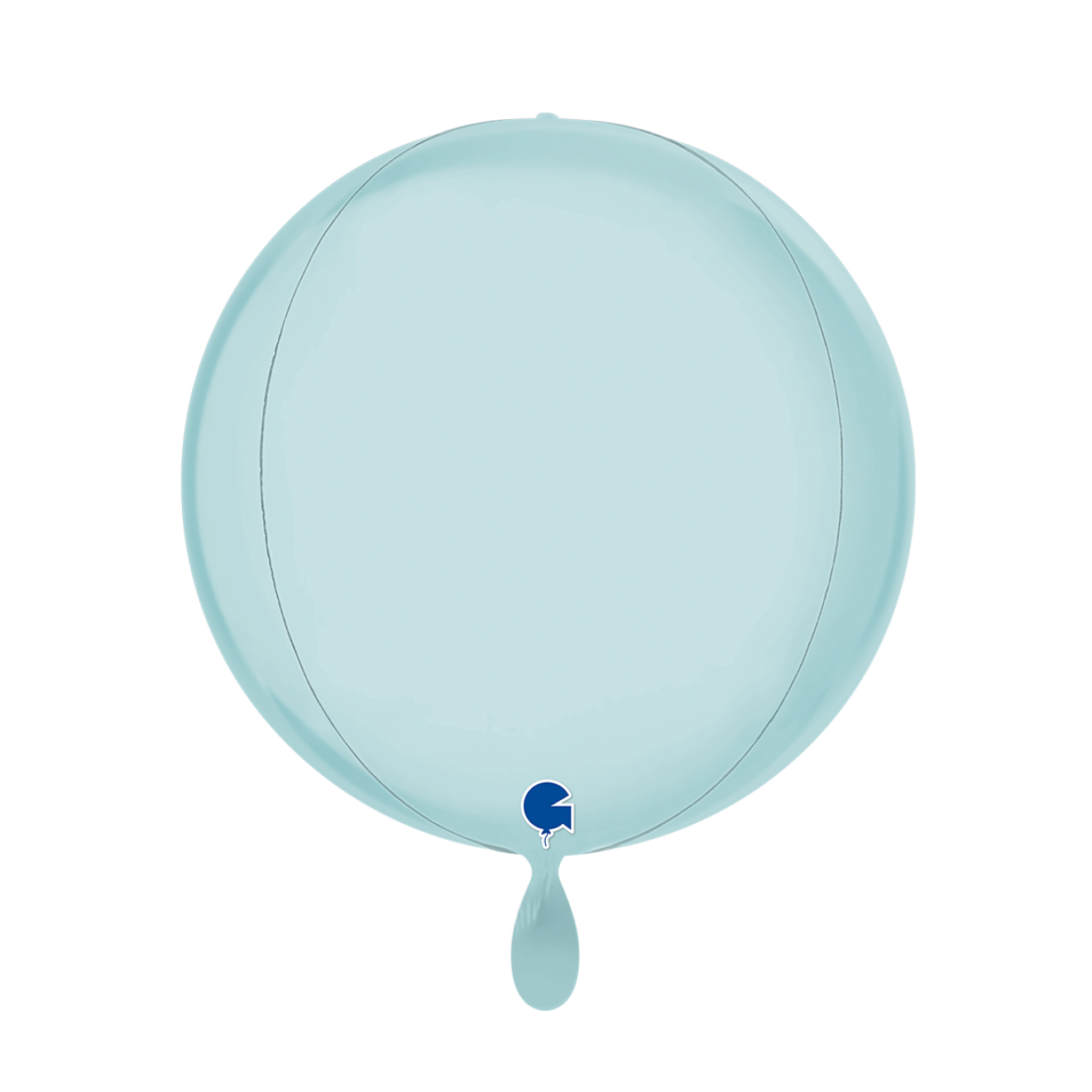 1 Balloon 4D - Globe - Satin Pastel Blue