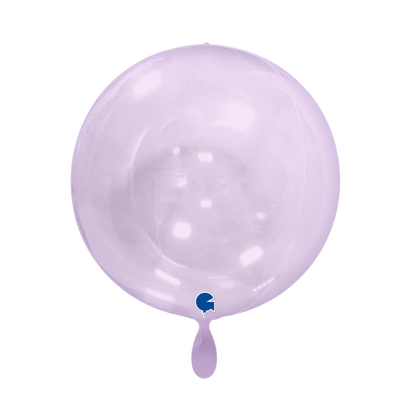 1 Balloon 4D - Globe - Transparent Lilac