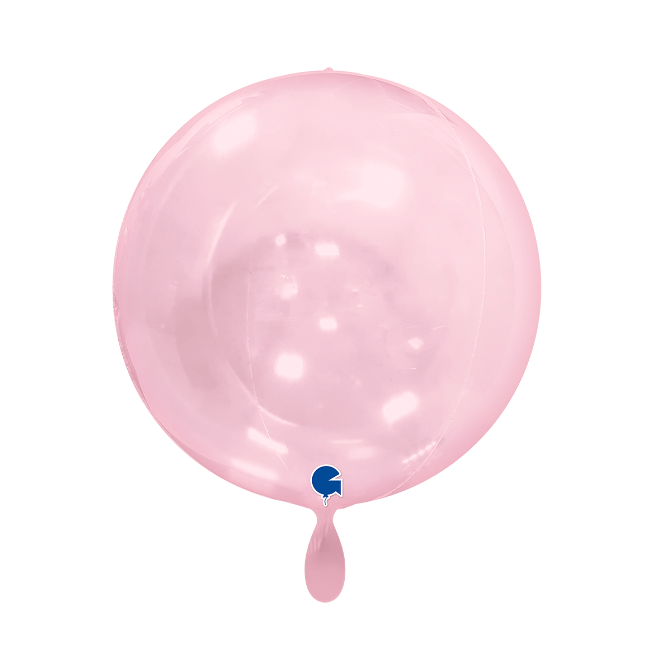 1 Balloon 4D - Globe - Transparent Pink