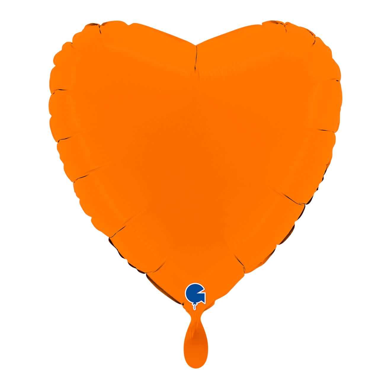 1 Balloon - Heart - Matte Orange