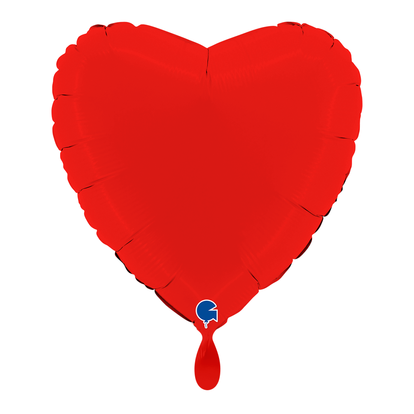 1 Balloon - Heart - Matte Red