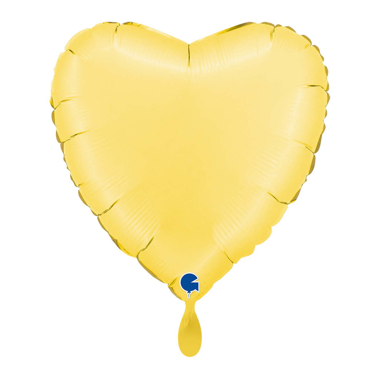 1 Balloon - Heart - Satin Banana Yellow