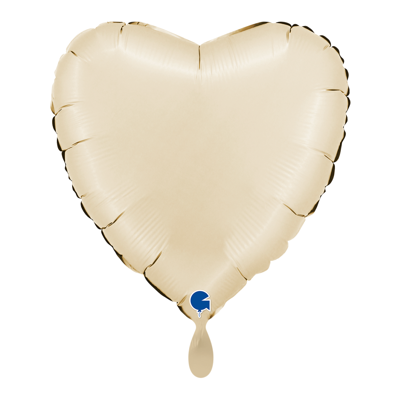 1 Balloon - Heart - Satin Cream