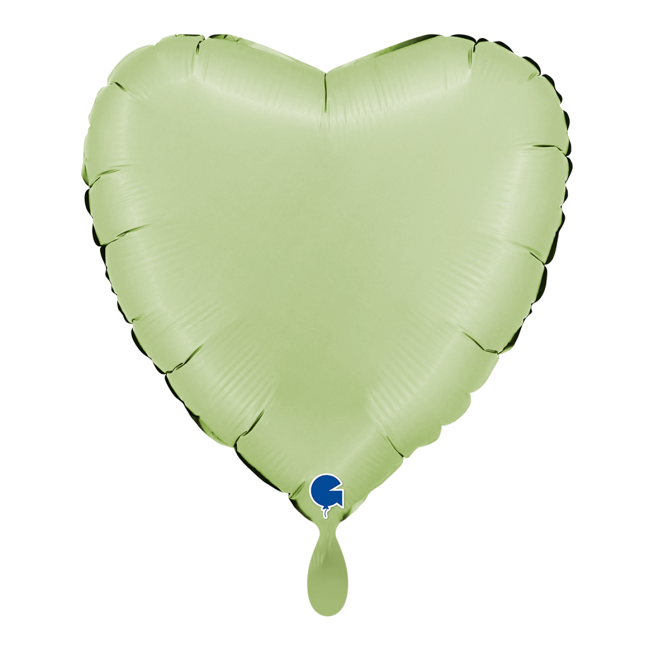 1 Balloon - Heart - Satin Olive Green