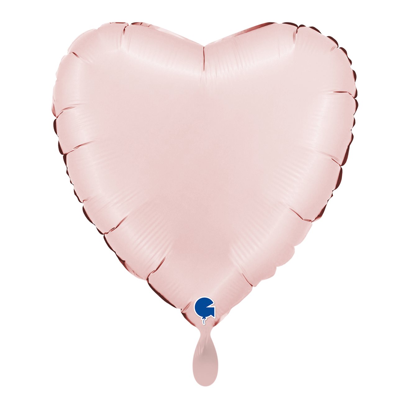 1 Balloon - Heart - Satin Pastel Pink
