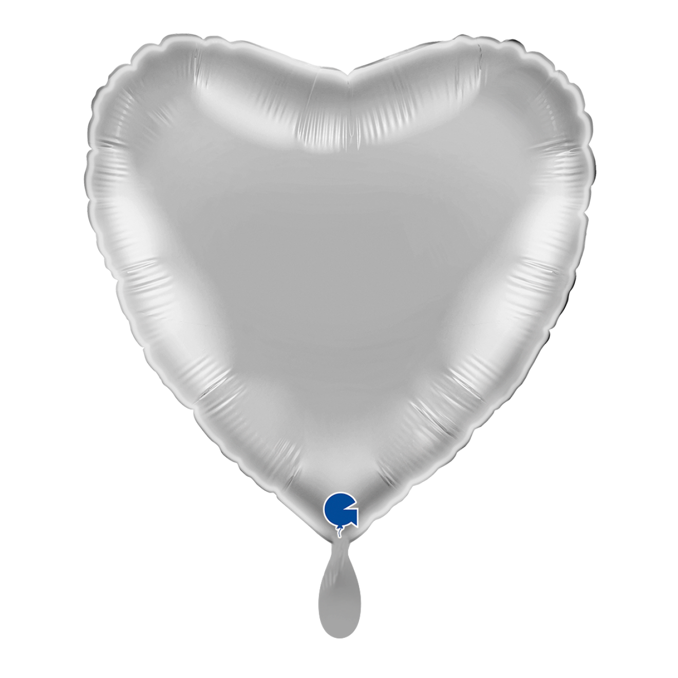 1 Balloon - Heart - Silver