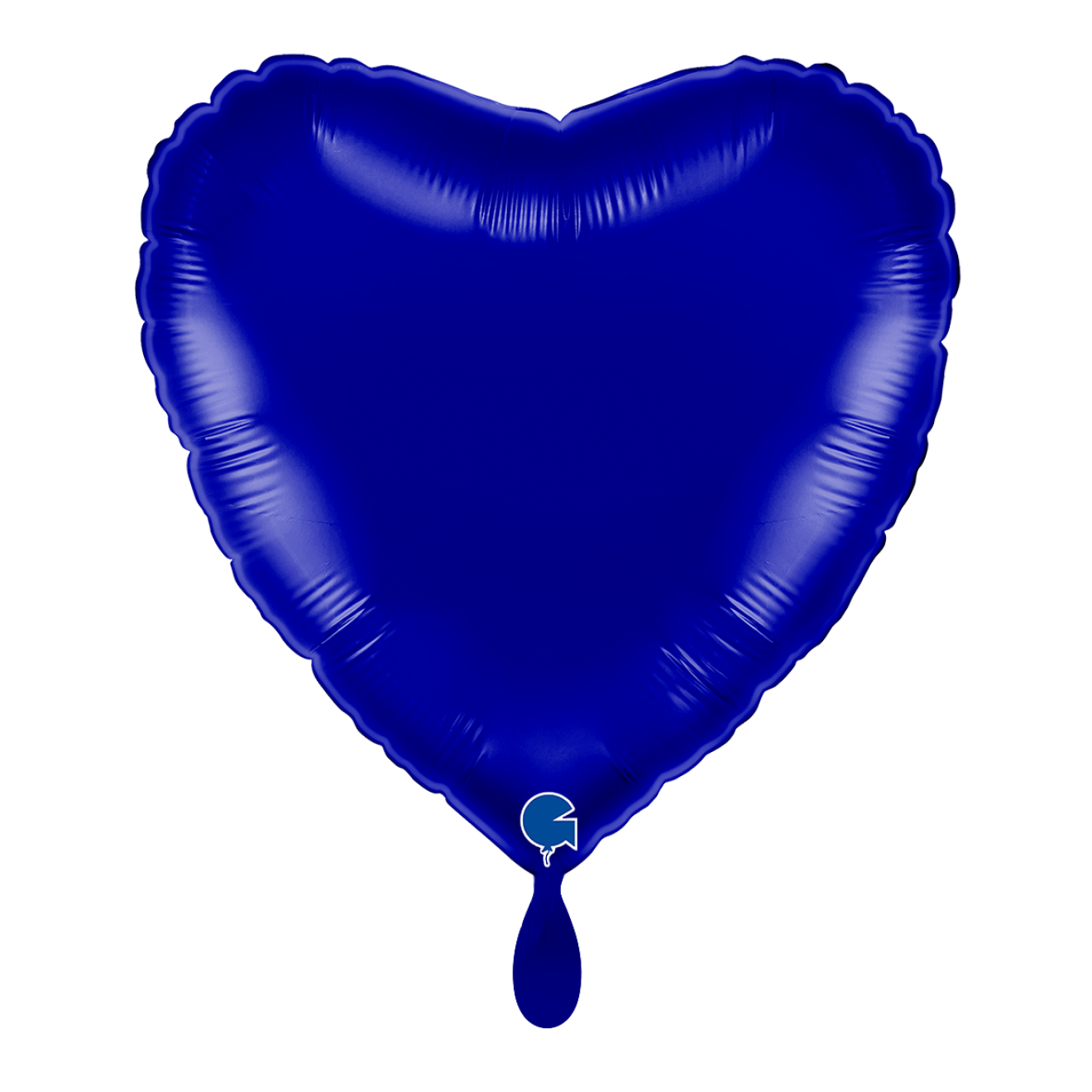 1 Balloon - Heart - Blue Capri