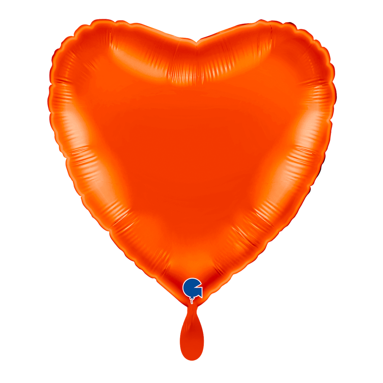 1 Balloon - Heart - Orange