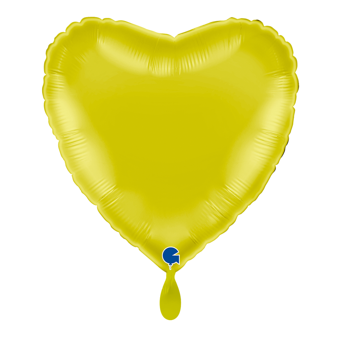1 Balloon - Heart - Yellow
