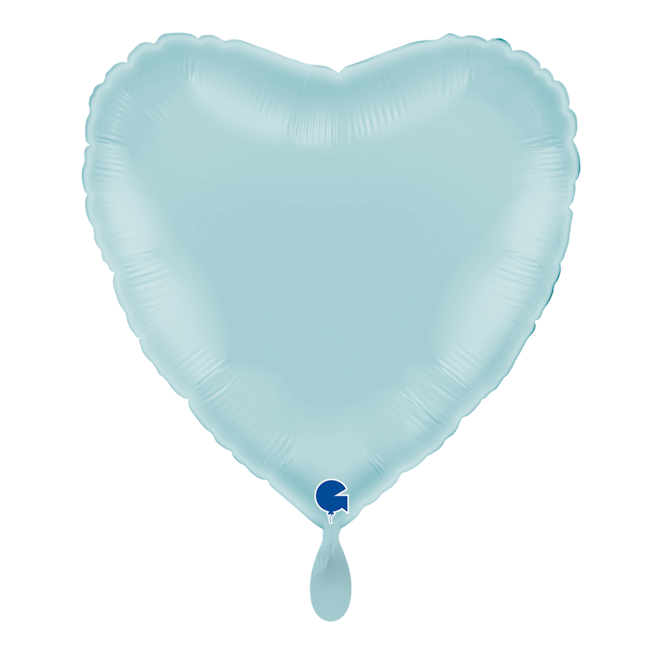 1 Balloon - Heart - Pastel Blue
